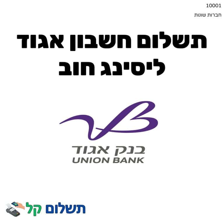 10001 - תשלום אגרה מקוון חשבון אגוד ליסינג חוב