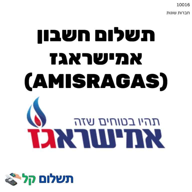 10016 - תשלום אגרה מקוון חשבון אמישראגז (Amisragas)